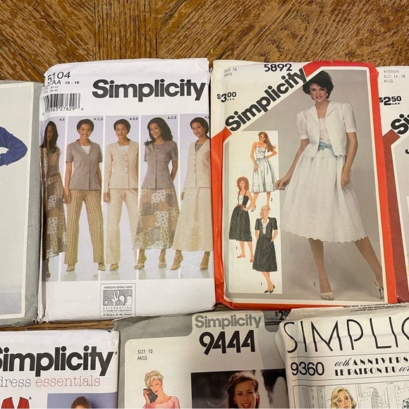 Lot Of 10 Vintage Sewing Patterns Simplicity And Simplicity Home - Picture 2 of 8